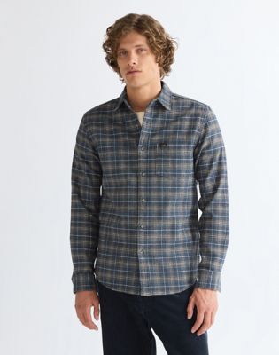 Regular One Pocket Shirt in Dark Navy