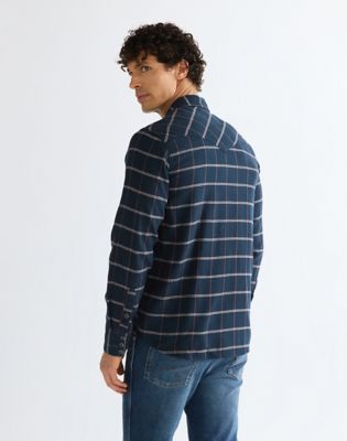 Regular Western Shirt in Sapphire Rose