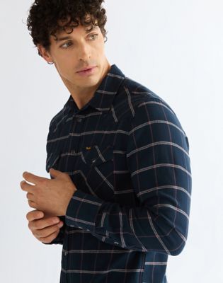 Regular Western Shirt in Sapphire Rose