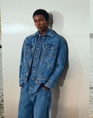 Super Wrangler Jeans Relaxed Jacket in Cowboy Fade