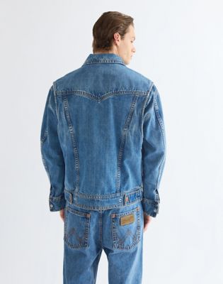 Super Wrangler Jeans Relaxed Jacket in Cowboy Fade
