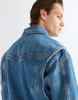 Super Wrangler Jeans Relaxed Jacket in Cowboy Fade