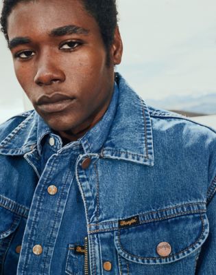 Super Wrangler Jeans Relaxed Jacket in Cowboy Fade