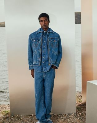 Super Wrangler Jeans Relaxed Jacket in Cowboy Fade