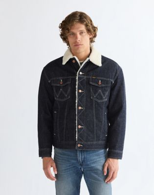 Relaxed Sherpa Anti Fit Jacket in Night Sky
