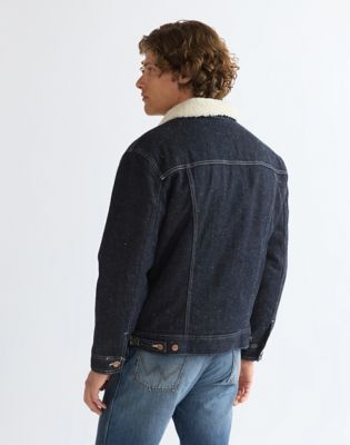 Relaxed Sherpa Anti Fit Jacket in Night Sky