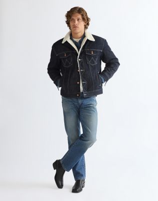 Relaxed Sherpa Anti Fit Jacket in Night Sky