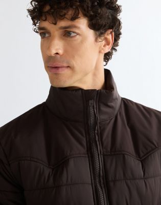 Regular Packable Puffer Jacket in Chocolate Torte
