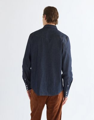 Blue Bell Regular Indigood Icons 27MW Western Shirt in Indigo Raw