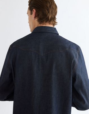 Blue Bell Regular Indigood Icons 27MW Western Shirt in Indigo Raw