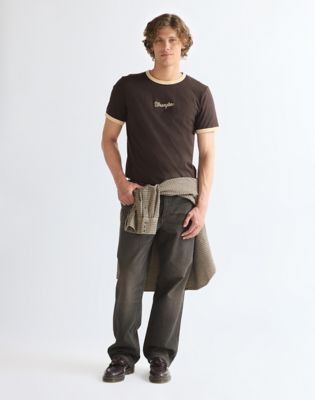 Regular Ringer Tee in Chocolate Torte