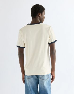 Regular Ringer Tee in Antique White