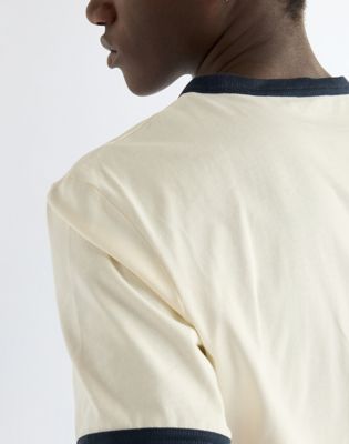 Regular Ringer Tee in Antique White