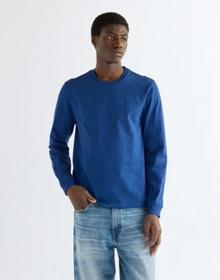 Regular Long Sleeve Tee in Blue Depths