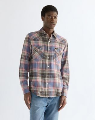 Regular Western Shirt in Soft Brown