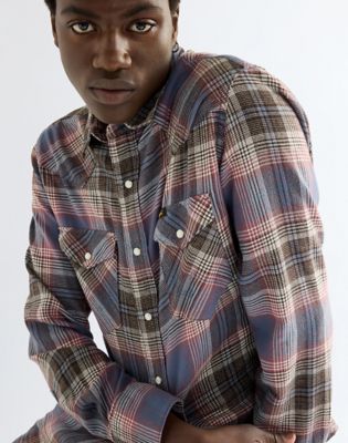 Regular Western Shirt in Soft Brown