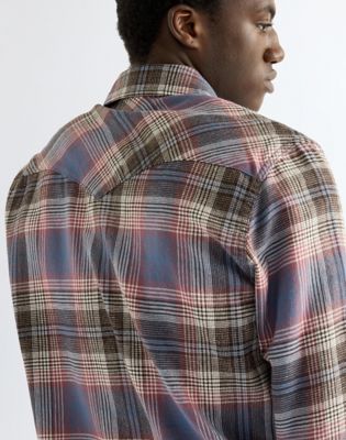 Regular Western Shirt in Soft Brown