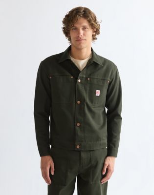 Relaxed Long Sleeve Overshirt in Rosin
