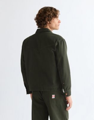 Relaxed Long Sleeve Overshirt in Rosin