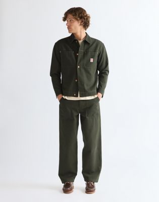 Relaxed Long Sleeve Overshirt in Rosin