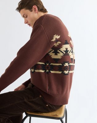 Relaxed Pullover Sweater in Bitter Chocolate
