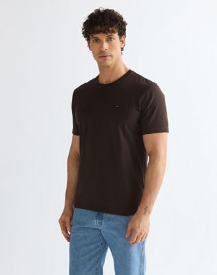 Regular Sign Off Tee in Chocolate Torte