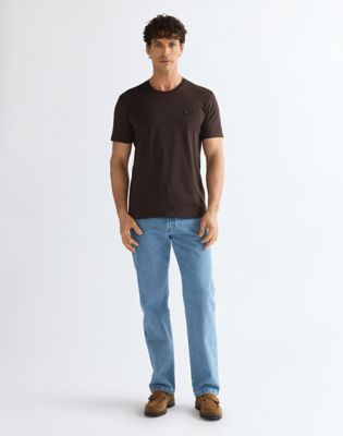 Regular Sign Off Tee in Chocolate Torte