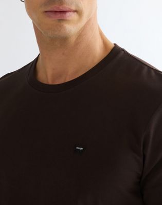 Regular Sign Off Tee in Chocolate Torte