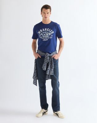 Regular Americana Tee in Blue Depths