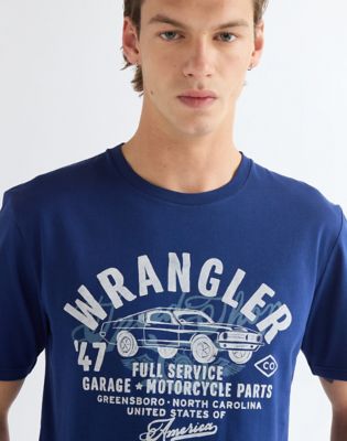 Regular Americana Tee in Blue Depths