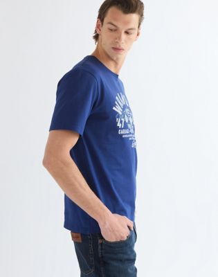 Regular Americana Tee in Blue Depths