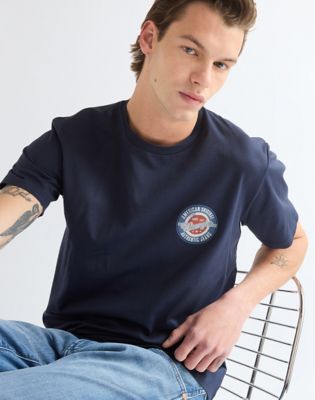 Regular Small Americana Tee in Dark Sapphire