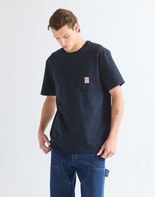 Relaxed Pocket Tee in Dark Sapphire
