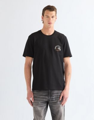Regular Small Graphic Tee in Black Beauty