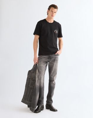 Regular Small Graphic Tee in Black Beauty