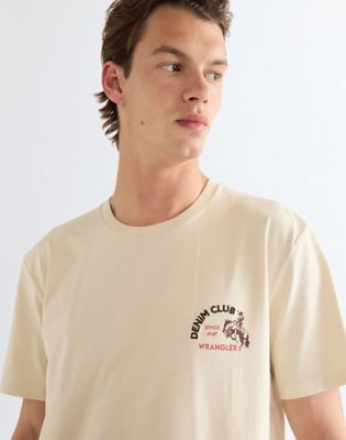 Regular Small Graphic Tee in Almond Milk