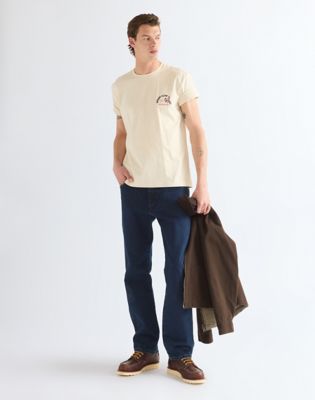 Regular Small Graphic Tee in Almond Milk