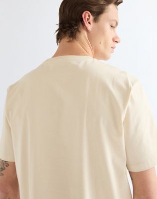 Regular Small Graphic Tee in Almond Milk