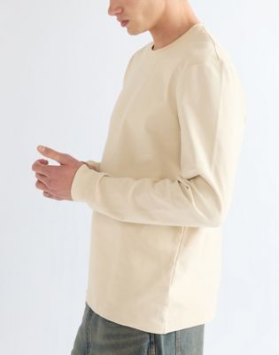 Regular Long Sleeve Tee in Almond Milk