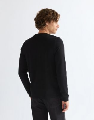Regular Long Sleeve Tee in Black Beauty