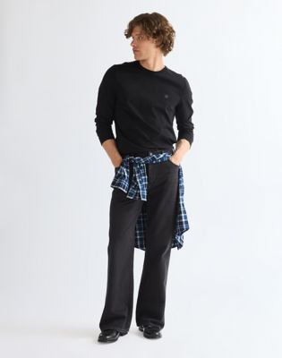 Regular Long Sleeve Tee in Black Beauty