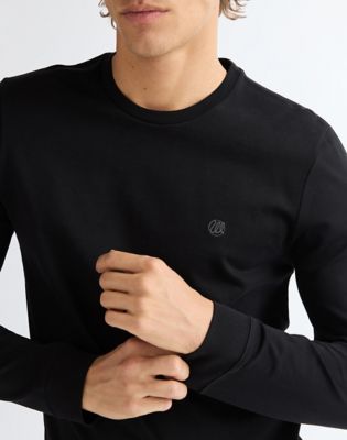 Regular Long Sleeve Tee in Black Beauty