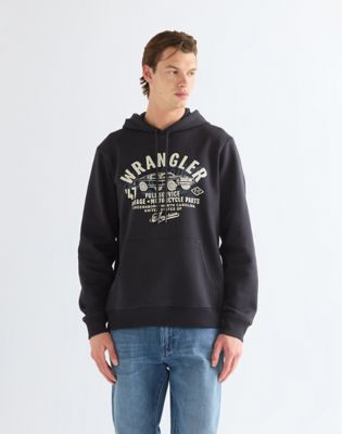 Regular Americana Hoodie in Black Beauty