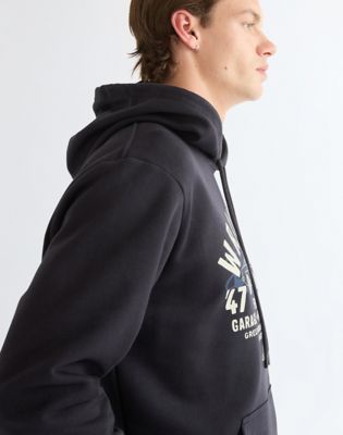 Regular Americana Hoodie in Black Beauty