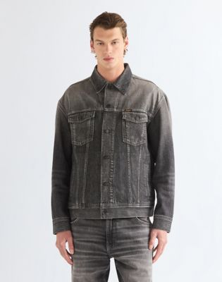 Relaxed Anti Fit Toughlite Trucker Jacket in Smoky Granite