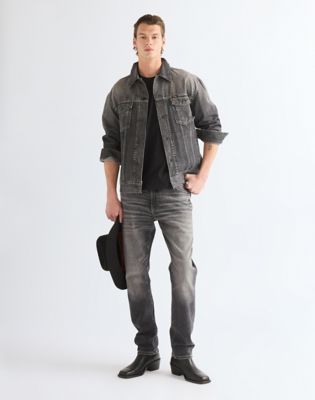 Relaxed Anti Fit Toughlite Trucker Jacket in Smoky Granite