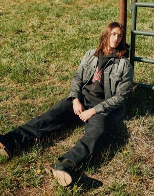Relaxed Anti Fit Toughlite Trucker Jacket in Smoky Granite