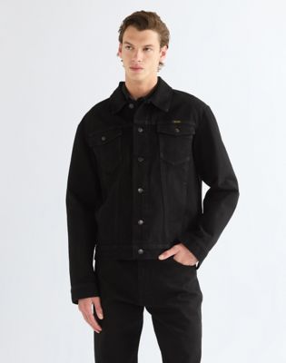 Regular Cowboy Cut Jacket in Shadow Black