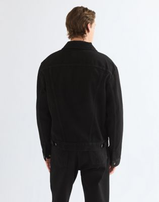 Regular Cowboy Cut Jacket in Shadow Black