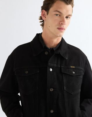 Regular Cowboy Cut Jacket in Shadow Black